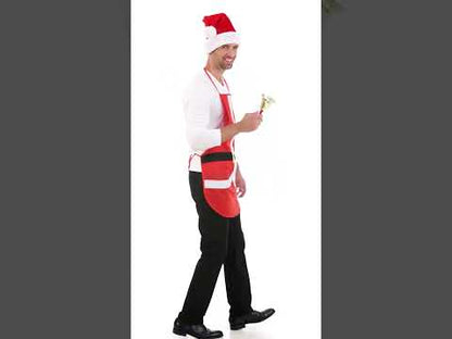 Rdeči predpasnik 75 x 54 cm božič