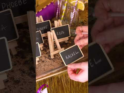 Stojalo s skrilavcem 6 x 10 cm lesena kartica z lokacijo