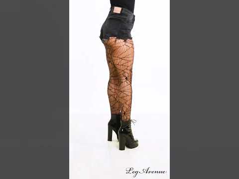 Collants effet toiles d'araignées femme