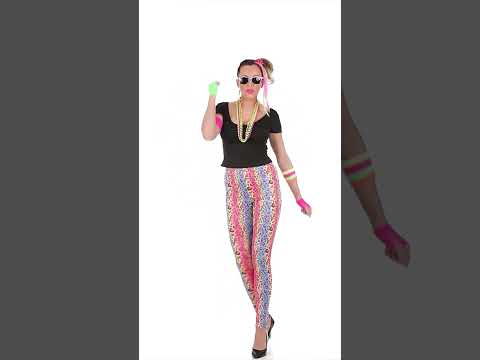 Kit accessoires fluo années 80 fille