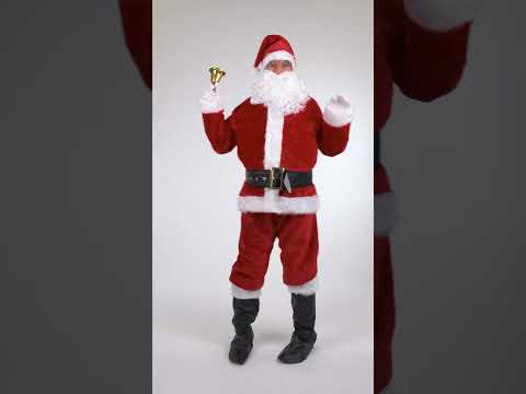 Déguisement complet Père Noël effet fourrure adulte