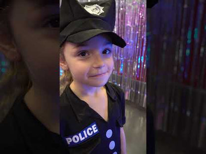 Déguisement policière robe noire fille