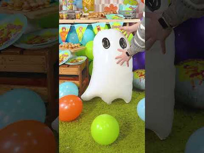 Aluminijast balon White Ghost 48 x 68 cm