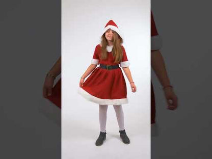 Božični kostum matere s kapuco za deklice