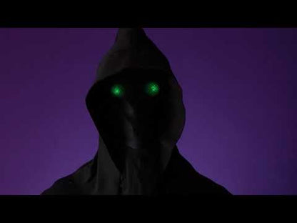 V polnem kapuco nevidna maska ​​za obraz in očeh odraslih zelene svetlobe