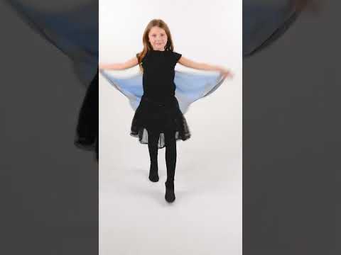 Ailes de papillon bleue et noire enfant