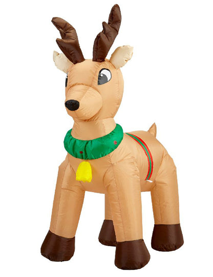 Napihljiv in svetleč božični jelenček 120 cm 