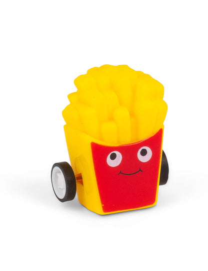 Hamburger in krompirček, kotalna igrača s trenjem, hitra hrana