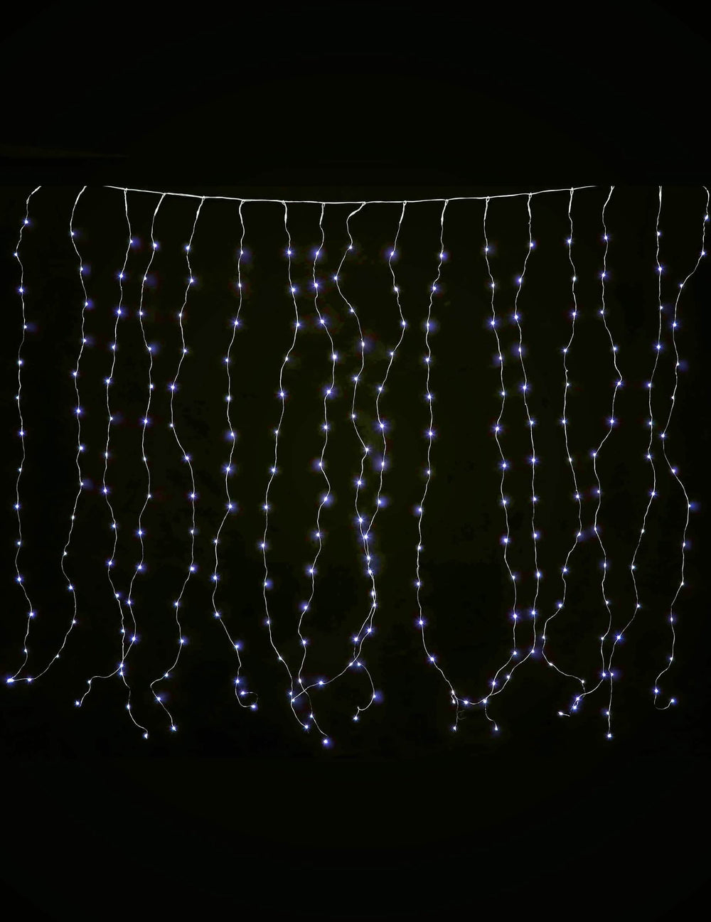 Stranska svetilka bela hladna za dekoracijo 90 LED 8 načinov