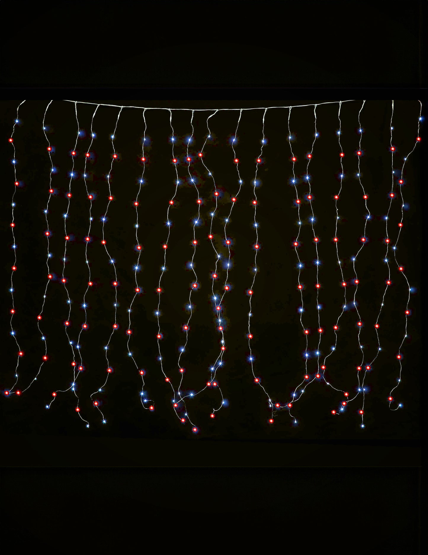 Večbarvna lahka zavesa 1,7 x 0,5 m 90 LED