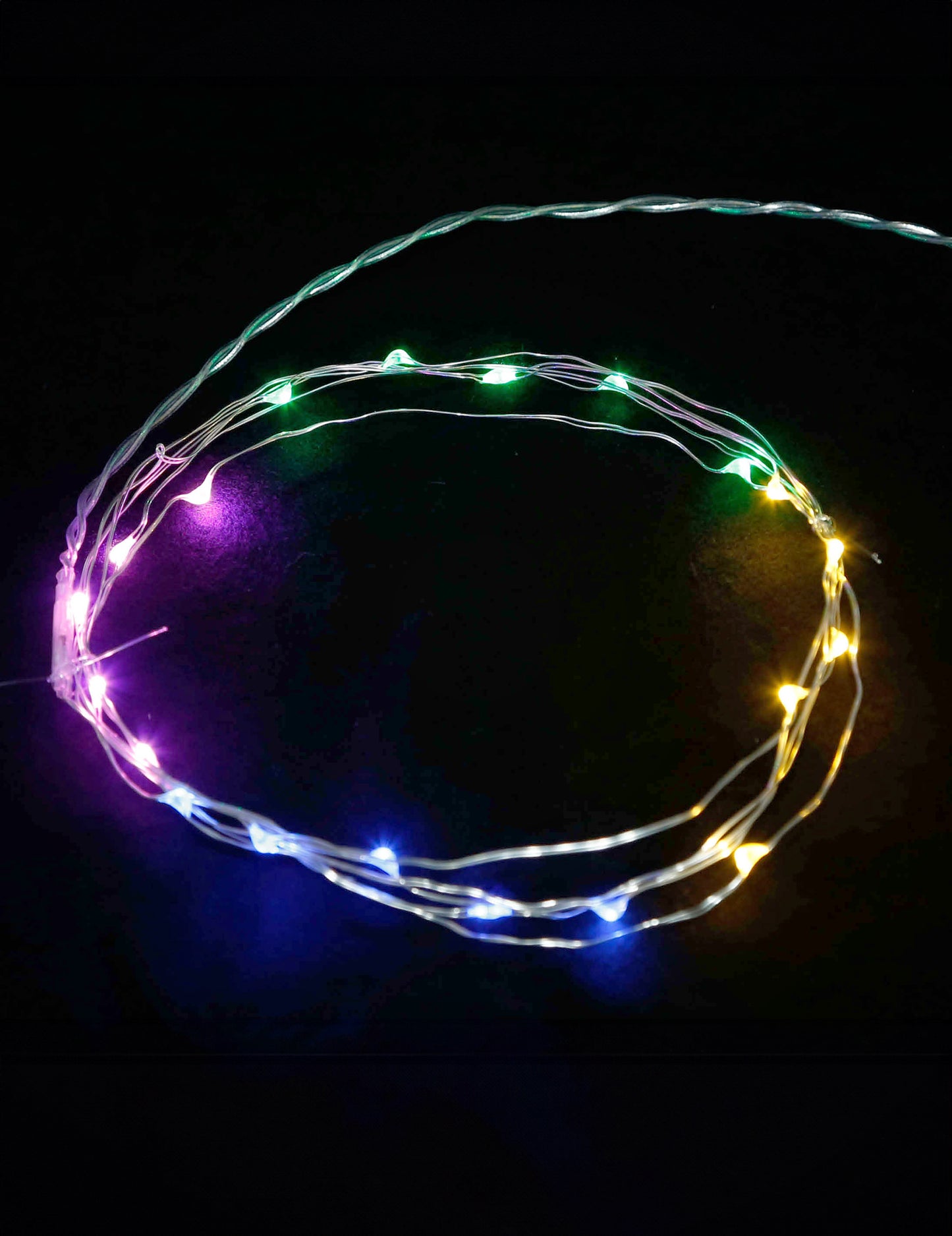 Večbarvna lahka zavesa 1,7 x 0,5 m 90 LED