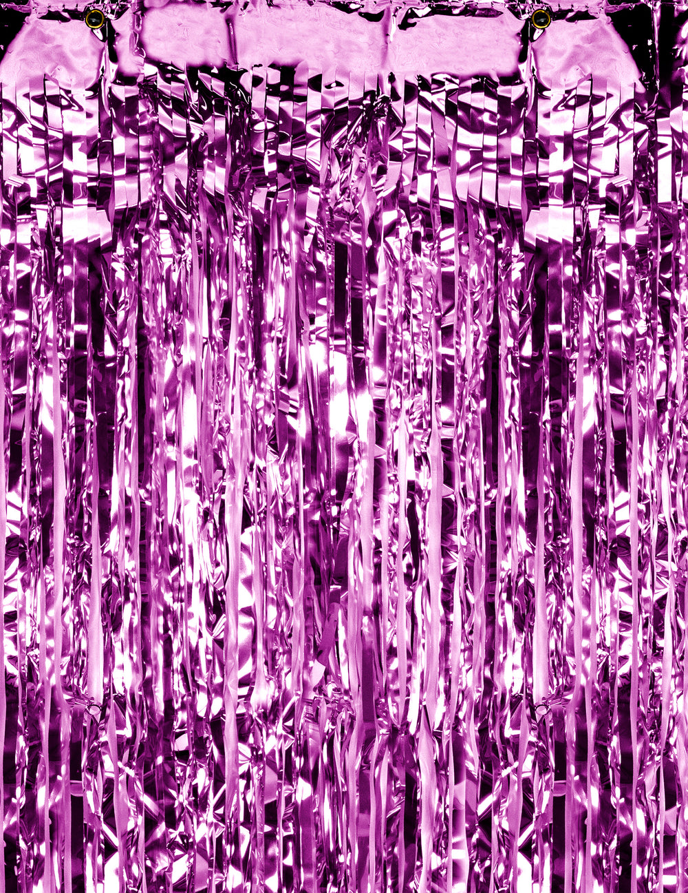 Détail de la texture scintillante du rideau scintillant à frange pour décoration