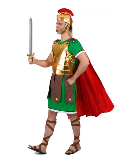 Vue de profil du déguisement de centurion romain pour homme