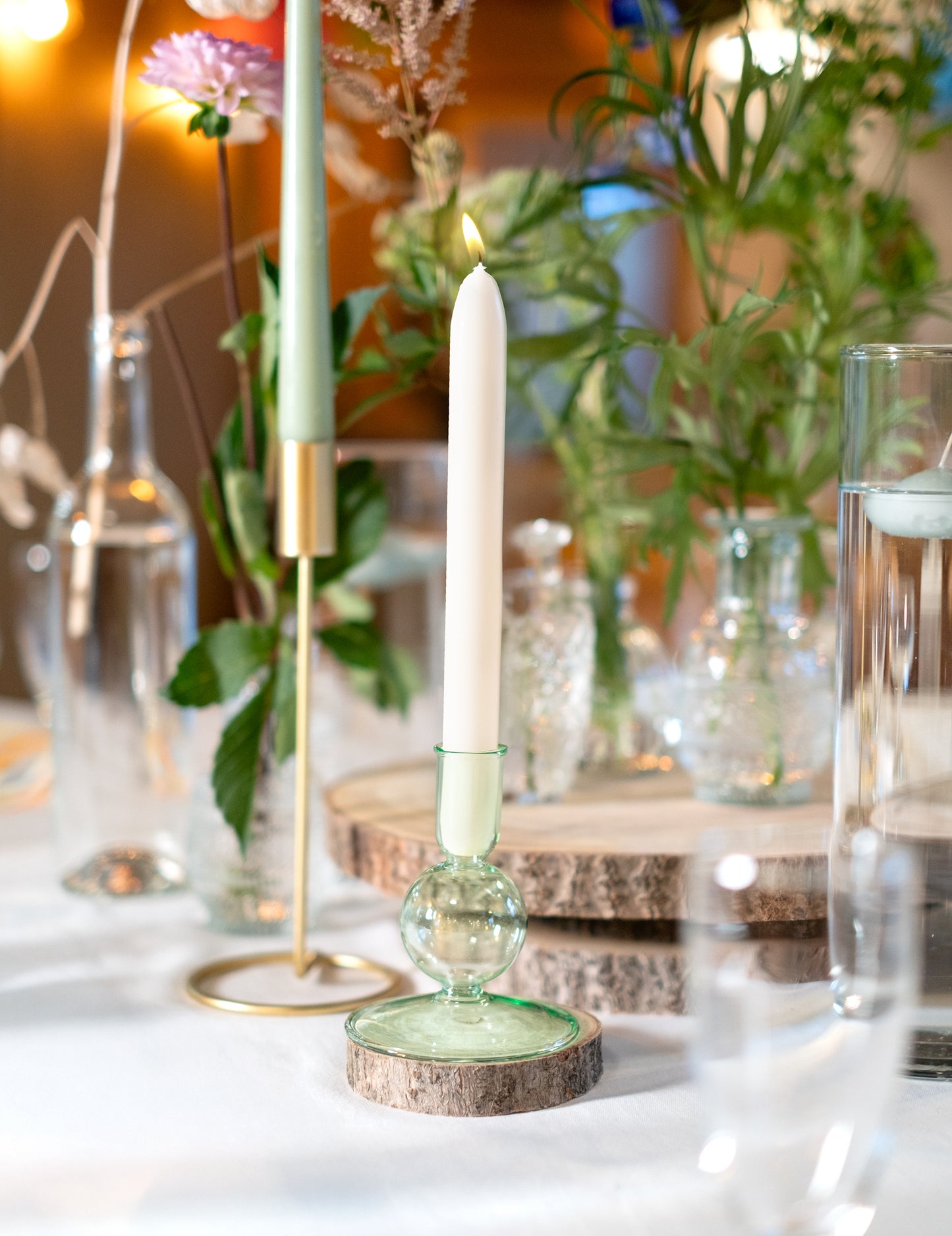 Rondin de bois naturel 10 à 12 cm pour décoration mariage