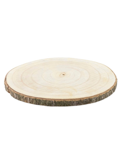 Rondin de bois naturel pour décoration en bois clair avec écorce