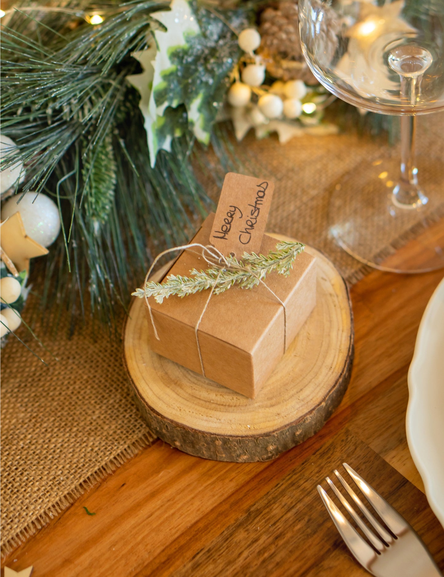 Rondin de bois naturel 10 à 12 cm pour décoration mariage