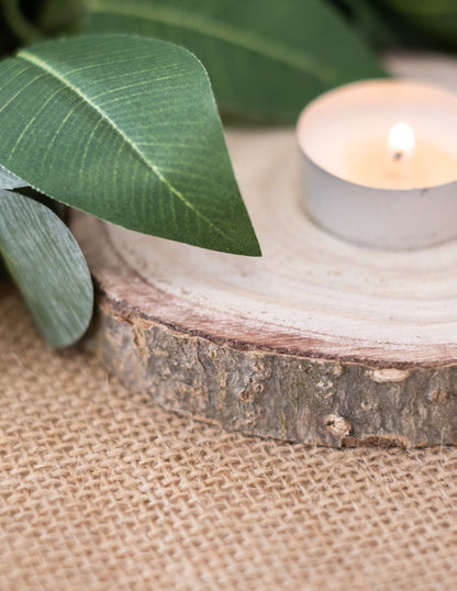 Rondin de bois naturel 10 à 12 cm pour décoration mariage