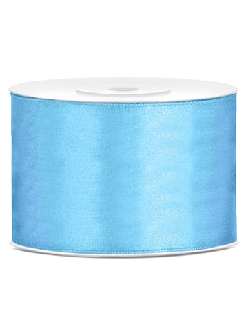 Modri satenasti trak 5 cm x 25 m