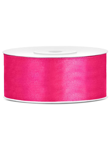 Fuchsia saten trak 2,5 cm x 25 m