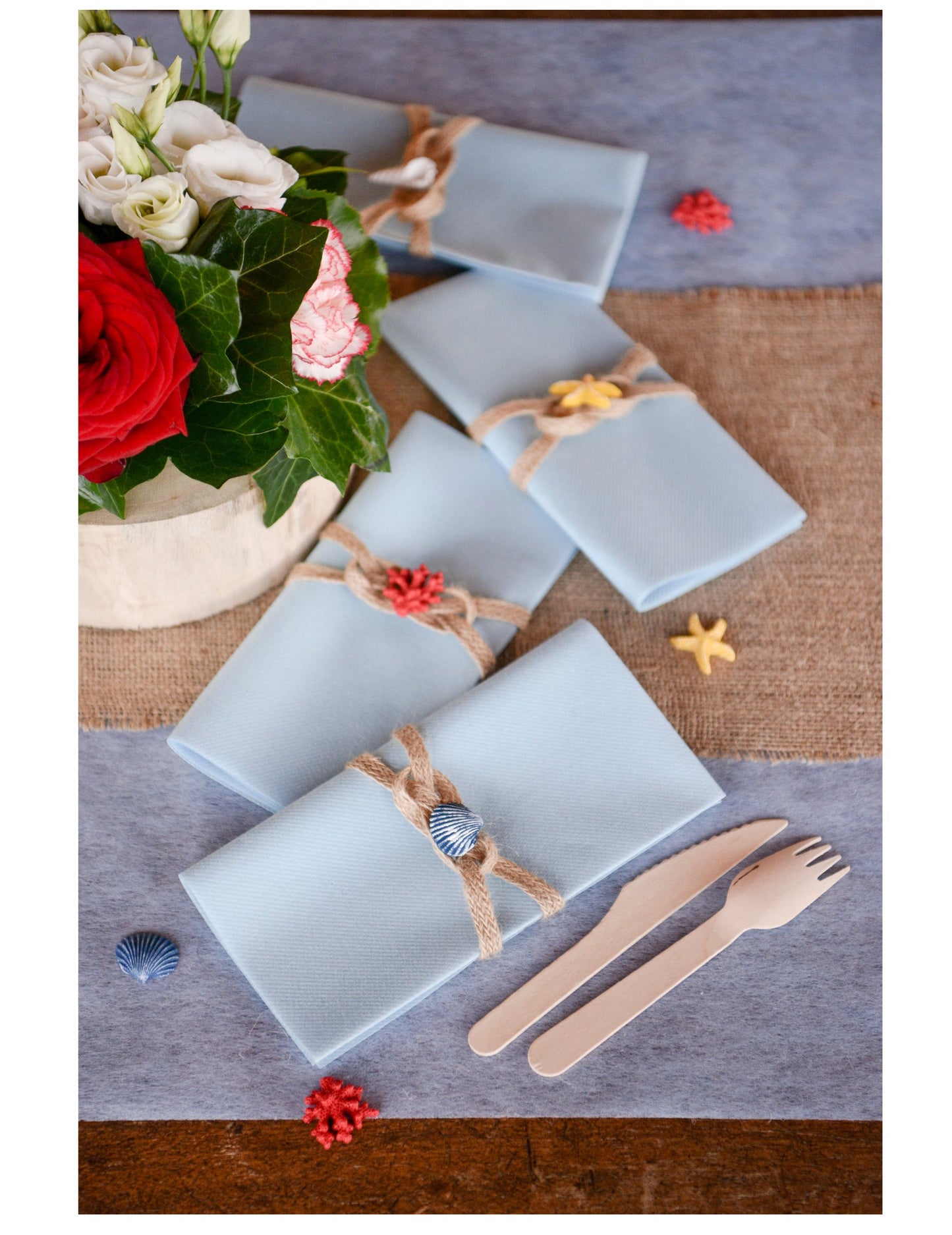 Jutasti trak 10 mm x 5 metrov boho dekoracija 