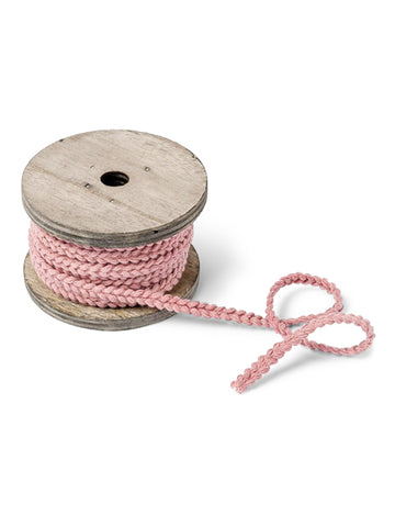 Pleten trak iz stare rožnate bombažne tkanine, dolžine 3 metre 