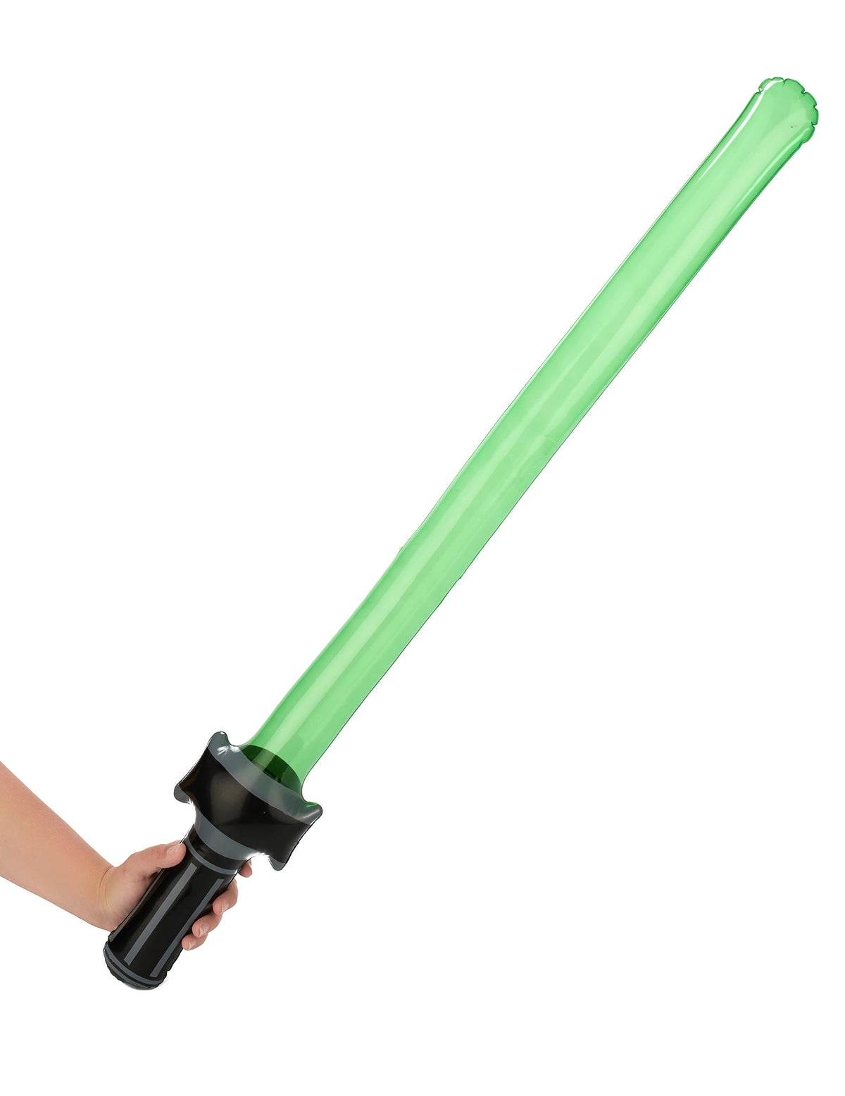 Vue en main du sabre laser gonflable