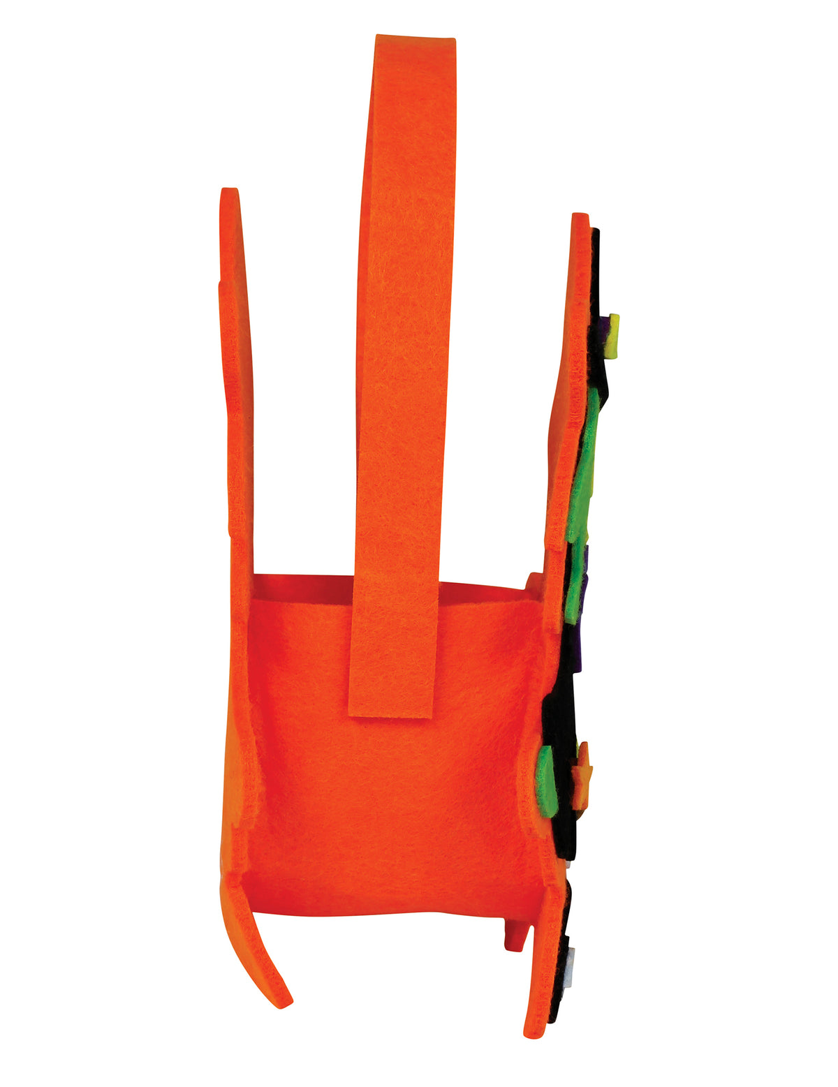Vue de profil du sac à bonbons sorcière d'Halloween