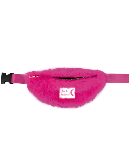 Détail de l'inscription J'ai la banane du sac banane à poils pour adulte