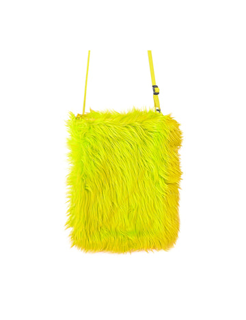 Fluo rumena plišasta vrečka