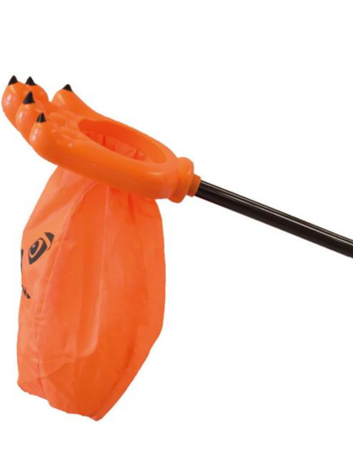 ročna torba buča halloween za otroka oranžna s črnim ročajem