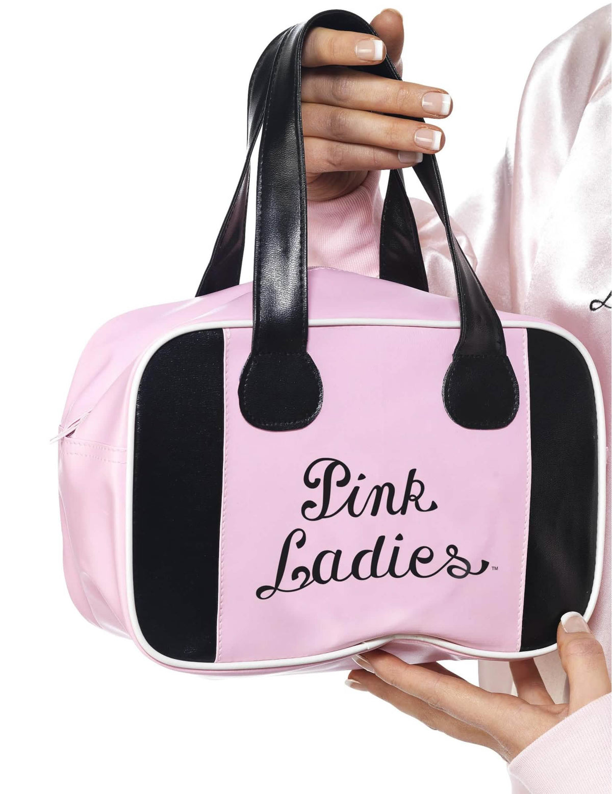 Torba Pink Ladies Grease za ženska v roza in črna