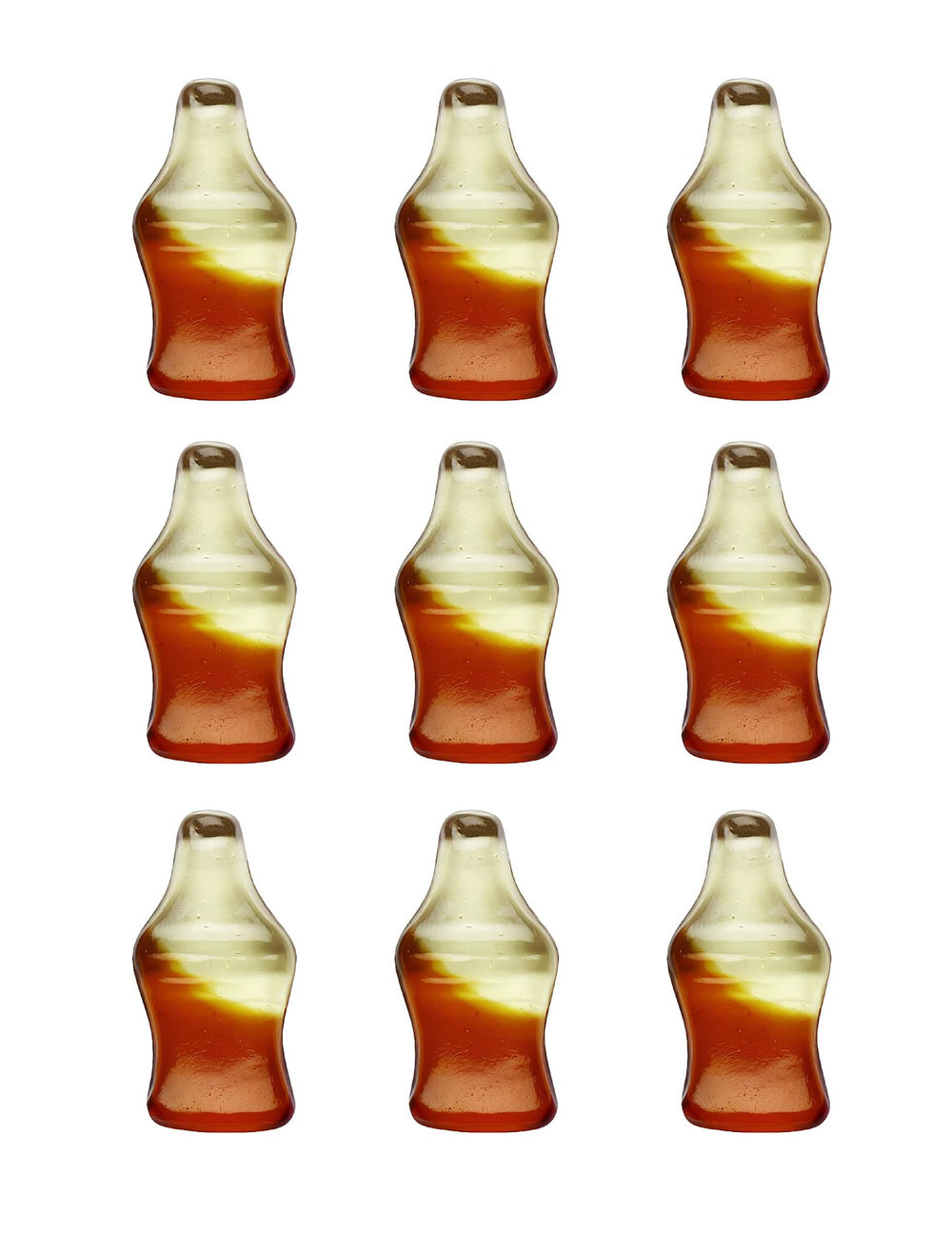 Podrobnosti o bombonih v obliki steklenice iz vrečke bombonov Haribo Happy Cola