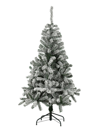 Luksuzno umetno božično drevo s snežnim učinkom 210 cm realističen in stabilen