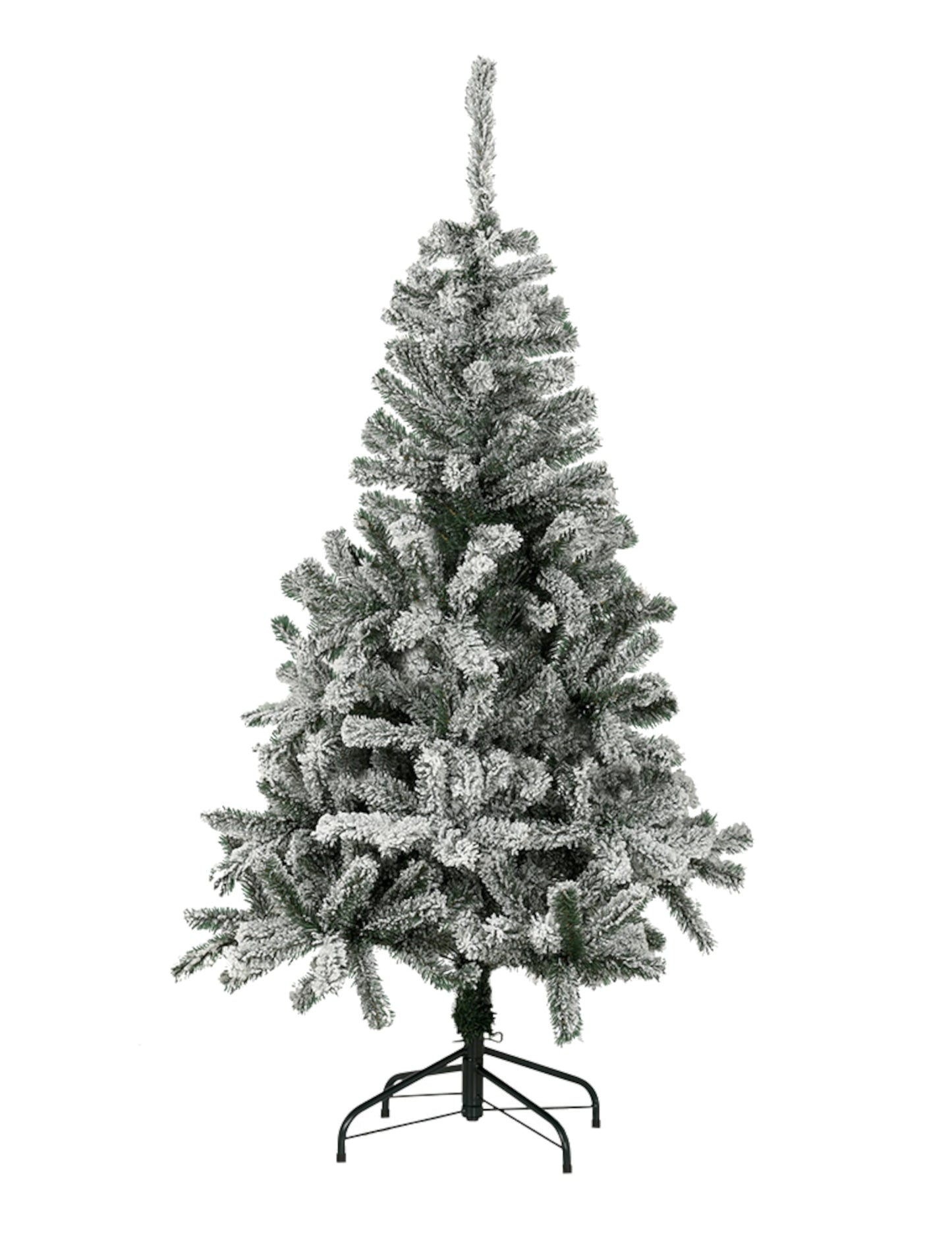 Sapin artificiel luxe effet enneigé vert et blanc réaliste et stable