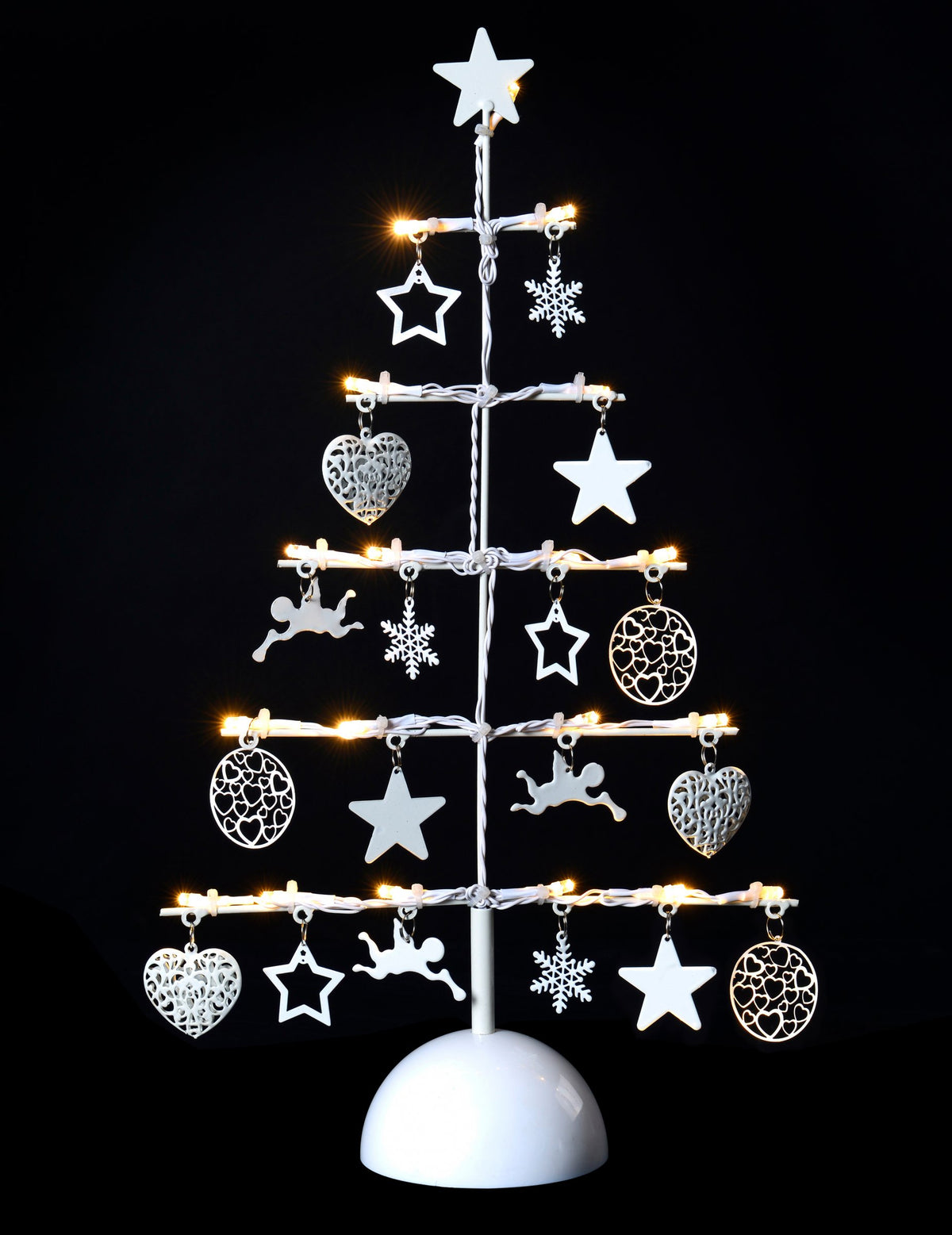 Décoration sapin lumineux pour la maison blanc à 19 led