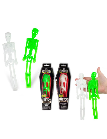 Scrunchems raztegljiva okostnjaška igrača, ki se sveti v temi