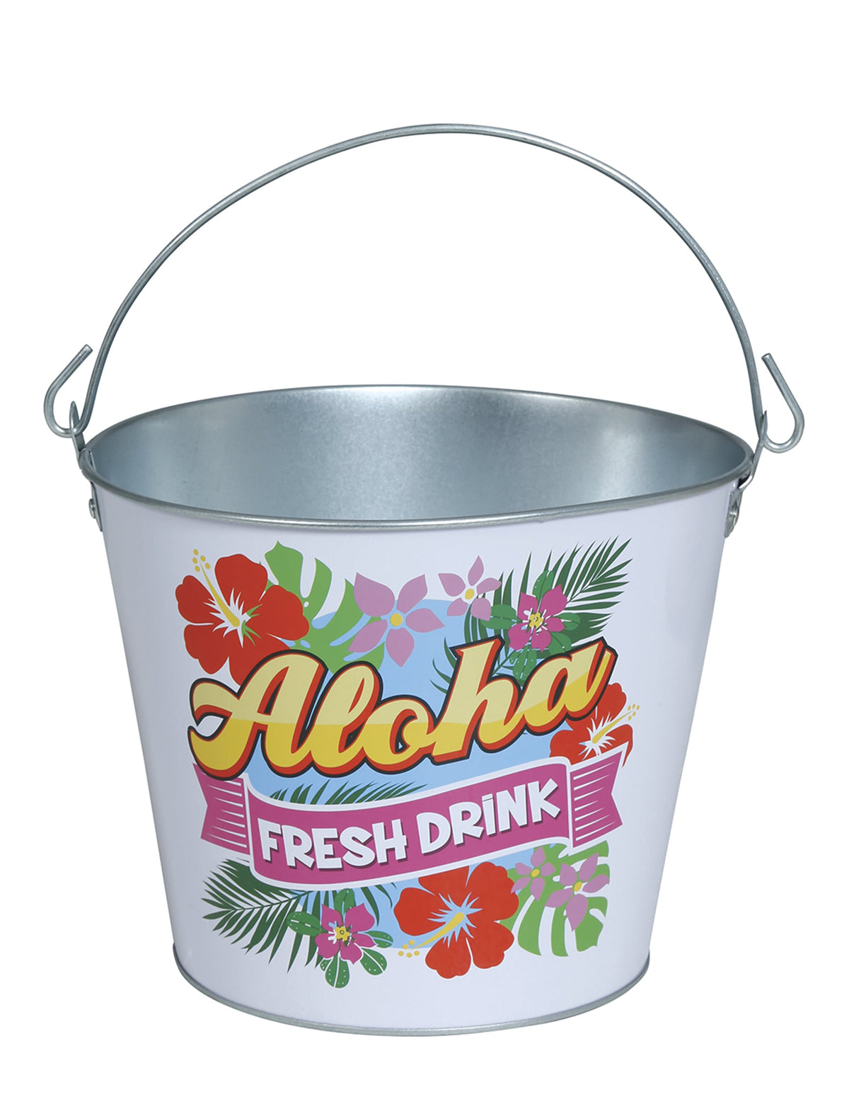 Vue de face du seau à boissons Aloha Hawaï