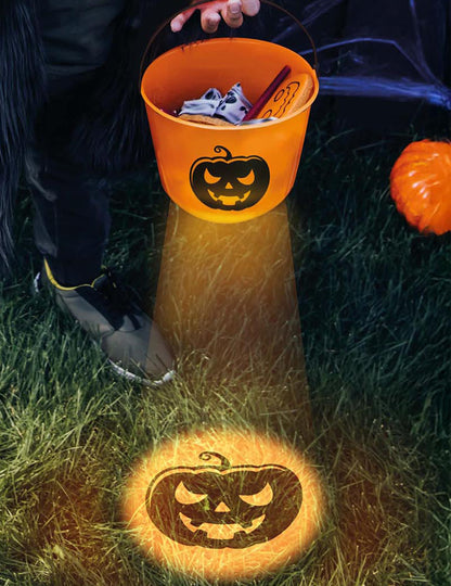 Oranžna bučna vedro sladkarij