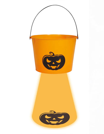 Oranžna bučna vedro sladkarij