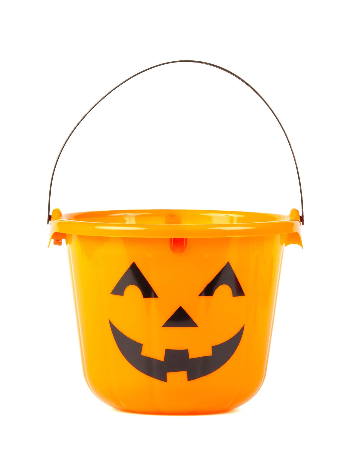 Buča halloween vedro za otrok oranžna z LED
