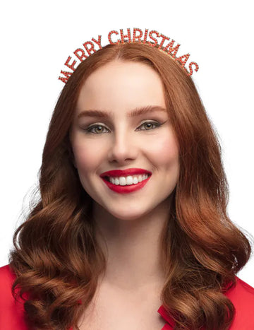 Odrasli vesel božični trak z nosorogom