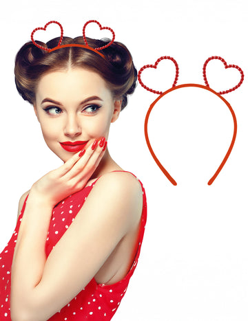 Naglavni trak za odrasle z okrasnim srcem