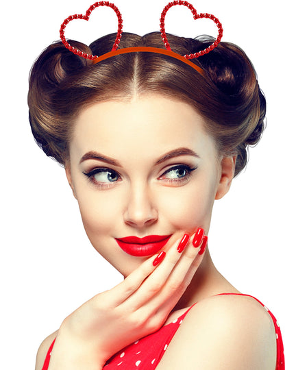 Naglavni trak za odrasle z okrasnim srcem