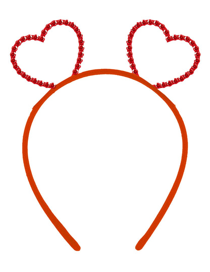 Naglavni trak za odrasle z okrasnim srcem