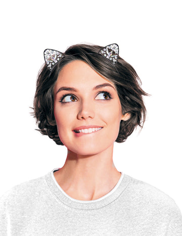 Luksuzni naglavni trak z mačjimi kamni za odrasle