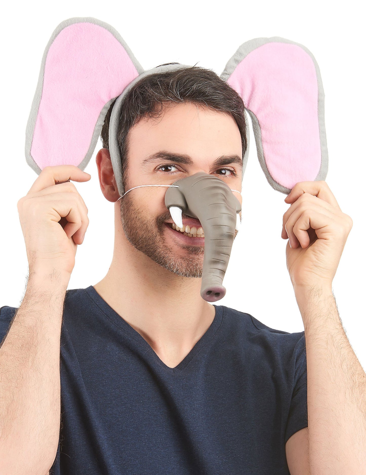 Détail de la trompe du serre-tête éléphant