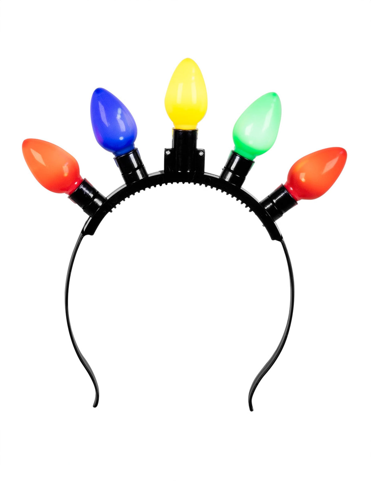 Vue de face du serre-tête guirlande lumineuse pour adulte
