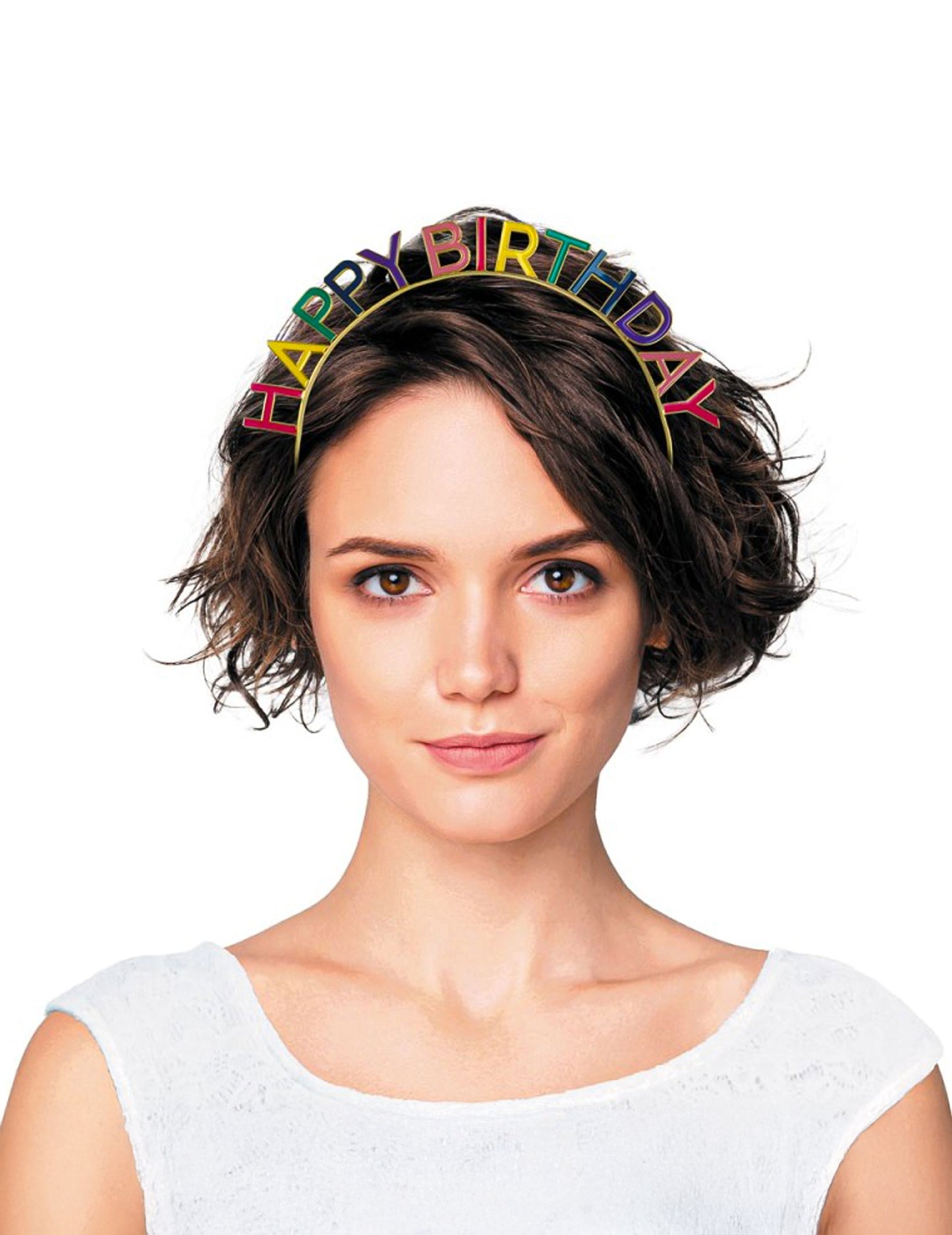 Večbarvni naglavni trak za rojstni dan za odrasle