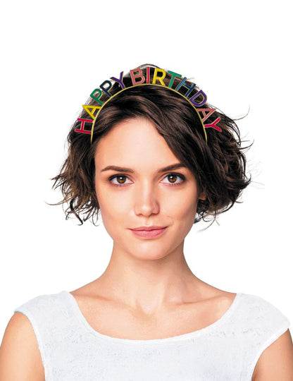 Večbarvni naglavni trak za rojstni dan za odrasle