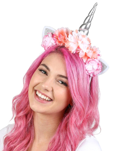 Unicorn za glavo z odraslimi roza peoni